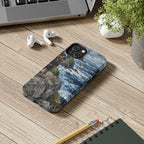 Rottweiler Acrylic tough phone case by Tritan, on a desk