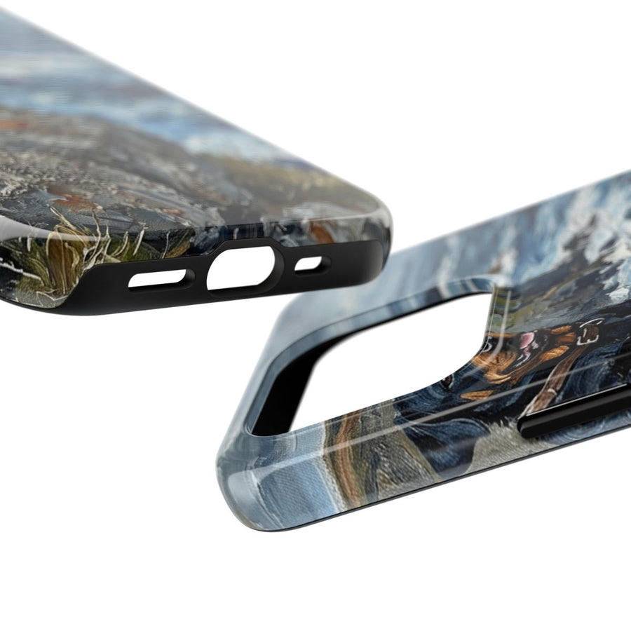 Rottweiler Acrylic tough phone case by Tritan, side