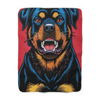 Rottweiler Comic Pop Art Throw Blanket | Premium Dog Prints | Tritan