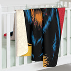 Rottweiler Comic Pop Art Throw Blanket | Premium Dog Prints | Tritan