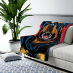 Rottweiler Comic Pop Art Throw Blanket | Premium Dog Prints | Tritan