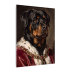 Rottweiler Kings & Queens canvas print by Tritan, side