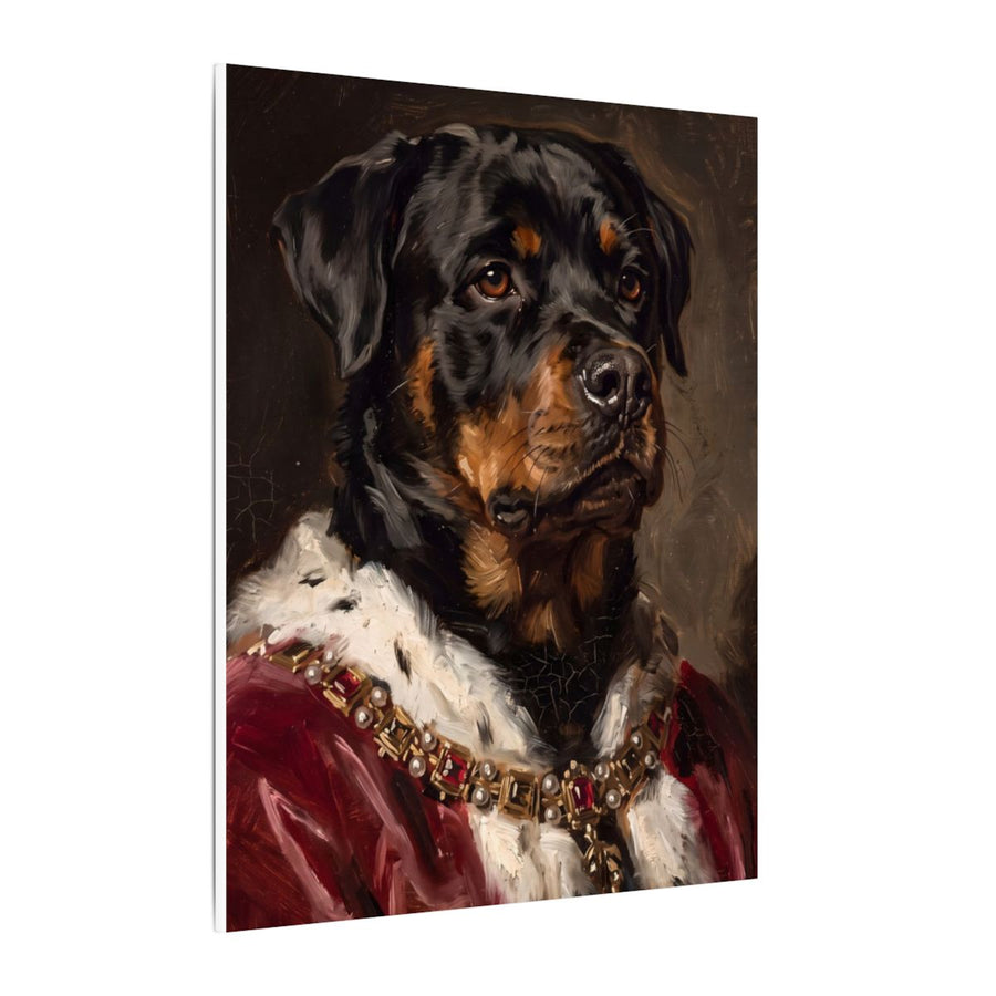 Rottweiler Kings & Queens canvas print by Tritan, side