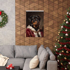 Rottweiler Kings & Queens matte poster print by Tritan, framed on wall