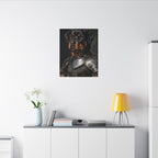 Rottweiler Medieval Knight canvas print by Tritan, desk wall
