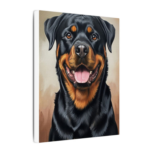 Gallery-wrapped canvas side profile showing the 0.75 inch depth