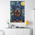 Rottweiler Post-Impressionist canvas print by Tritan, desk wall