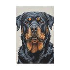 Rottweiler Oil Portrait canvas print by Tritan, front