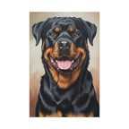 Rottweiler Oil Portrait canvas print by Tritan, front