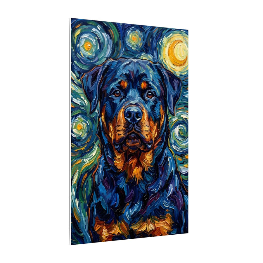 Rottweiler Post-Impressionist canvas print by Tritan, side