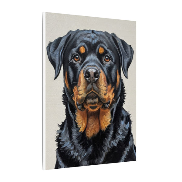 Rottweiler Oil Portrait Regal Canvas Wall Art Print | Dog Lover Gift | Large Pet Portrait | Animal Decor | Gentle Giant