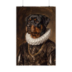 Rottweiler Renaissance Royal matte poster print by Tritan, front