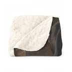 Rottweiler Renaissance Royal sherpa blanket by Tritan, folded