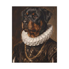 Rottweiler Renaissance Royal canvas print by Tritan, front