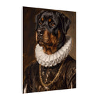 Rottweiler Renaissance Royal canvas print by Tritan, side