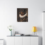 Rottweiler Renaissance Royal canvas print by Tritan, desk wall