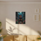 Rottweiler Stained Glass canvas print by Tritan, sofa wall