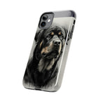 Rottweiler Charcoal tough phone case by Tritan, side