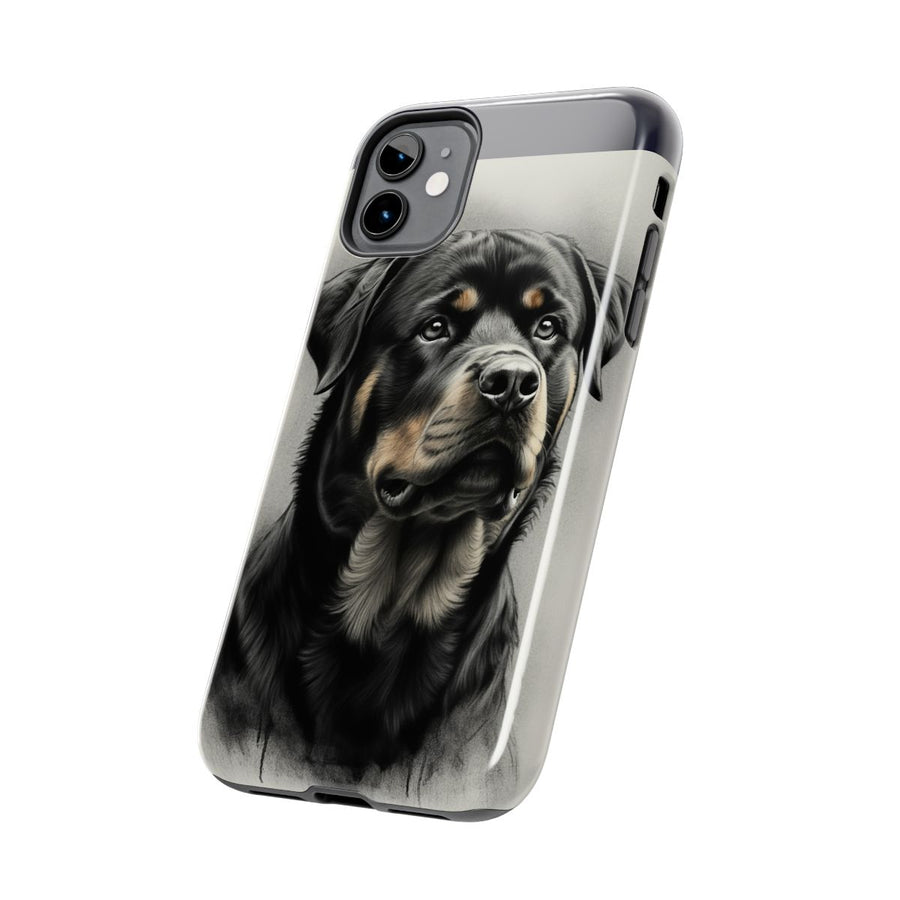 Rottweiler Charcoal tough phone case by Tritan, side