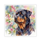 Rottweiler Watercolor vinyl sticker by Tritan, front
