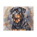 Rottweiler Watercolor canvas print by Tritan, front