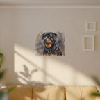 Rottweiler Watercolor canvas print by Tritan, sofa wall