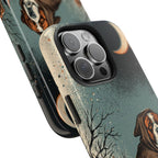 Saint Bernard Halloween tough phone case by Tritan, close-up