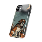 Saint Bernard Halloween tough phone case by Tritan, side