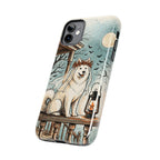 Samoyed Halloween tough phone case by Tritan, side