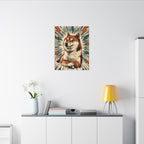 Shiba Inu Comic Pop Art canvas print by Tritan, desk wall