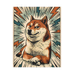 Shiba Inu Comic Pop Art canvas print by Tritan, front