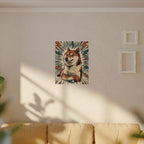 Shiba Inu Comic Pop Art canvas print by Tritan, sofa wall