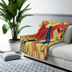 Shiba Inu Comic Pop Art Throw Blanket | Premium Dog Prints | Tritan