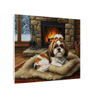 Shih Tzu Acrylic canvas print by Tritan, side