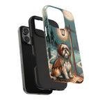 Shih Tzu Halloween tough phone case by Tritan, two-piece layers