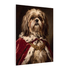 Shih Tzu Kings & Queens canvas print by Tritan, side