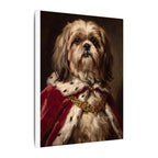 Shih Tzu Kings & Queens Royal Portrait Canvas Wall Art, Regal Dog Painting, Shih Tzu Lover Gift, Stretched Canvas