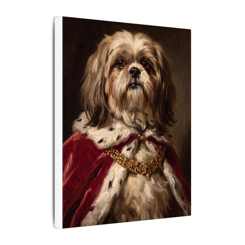Gallery-wrapped canvas side profile showing the 0.75 inch depth