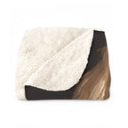 Shih Tzu Kings & Queens sherpa blanket by Tritan, folded