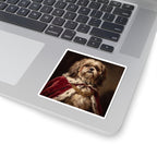 Shih Tzu Kings & Queens vinyl sticker by Tritan, on a laptop