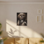 Shih Tzu Medieval Knight canvas print by Tritan, sofa wall