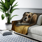 Shih Tzu Medieval Knight Portrait Regal Throw Blanket | Premium Dog Prints | Tritan