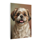 Shih Tzu Oil Painting Canvas Wall Art | Warm Dog Portrait | Pet Lover Gift | Stretched Canvas Decor for Shih Tzu Owners