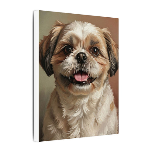 Gallery-wrapped canvas side profile showing the 0.75 inch depth
