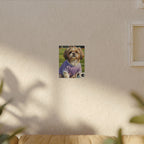 Shih Tzu Oil Painting Soccer Portrait Canvas Wall Art | Dog Lover Gift | Pet Decor | Sports Fan Art