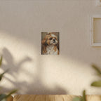 Shih Tzu Oil Portrait Canvas - Regal Dog Wall Art Decor for Shih Tzu Lovers | distinctive Pet Gift
