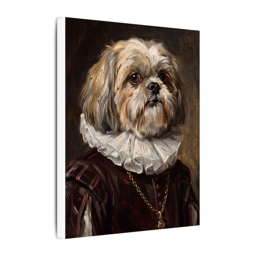 Gallery-wrapped canvas side profile showing the 0.75 inch depth
