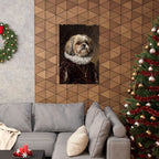Shih Tzu Renaissance Royal matte poster print by Tritan, framed on wall