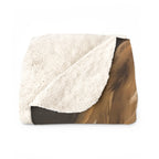 Shih Tzu Renaissance Royal sherpa blanket by Tritan, folded