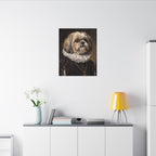 Shih Tzu Renaissance Royal canvas print by Tritan, desk wall